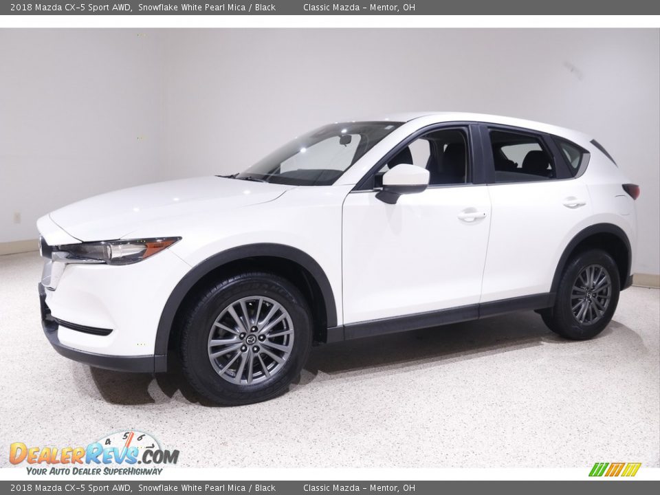 2018 Mazda CX-5 Sport AWD Snowflake White Pearl Mica / Black Photo #3