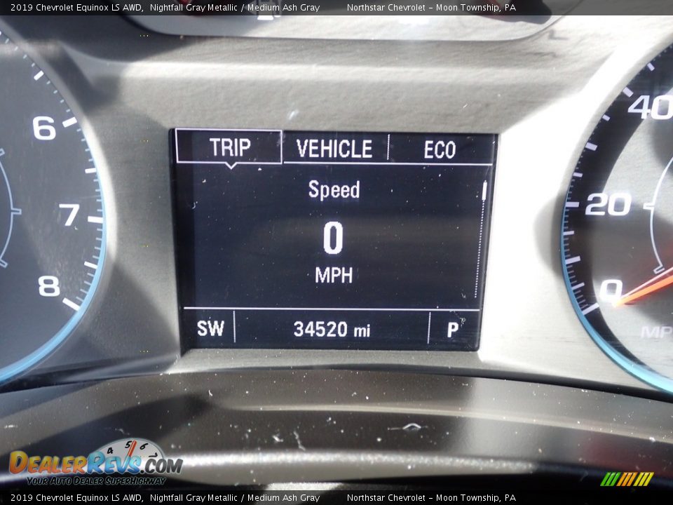 2019 Chevrolet Equinox LS AWD Nightfall Gray Metallic / Medium Ash Gray Photo #29