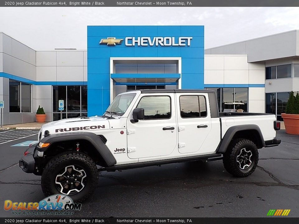 2020 Jeep Gladiator Rubicon 4x4 Bright White / Black Photo #1