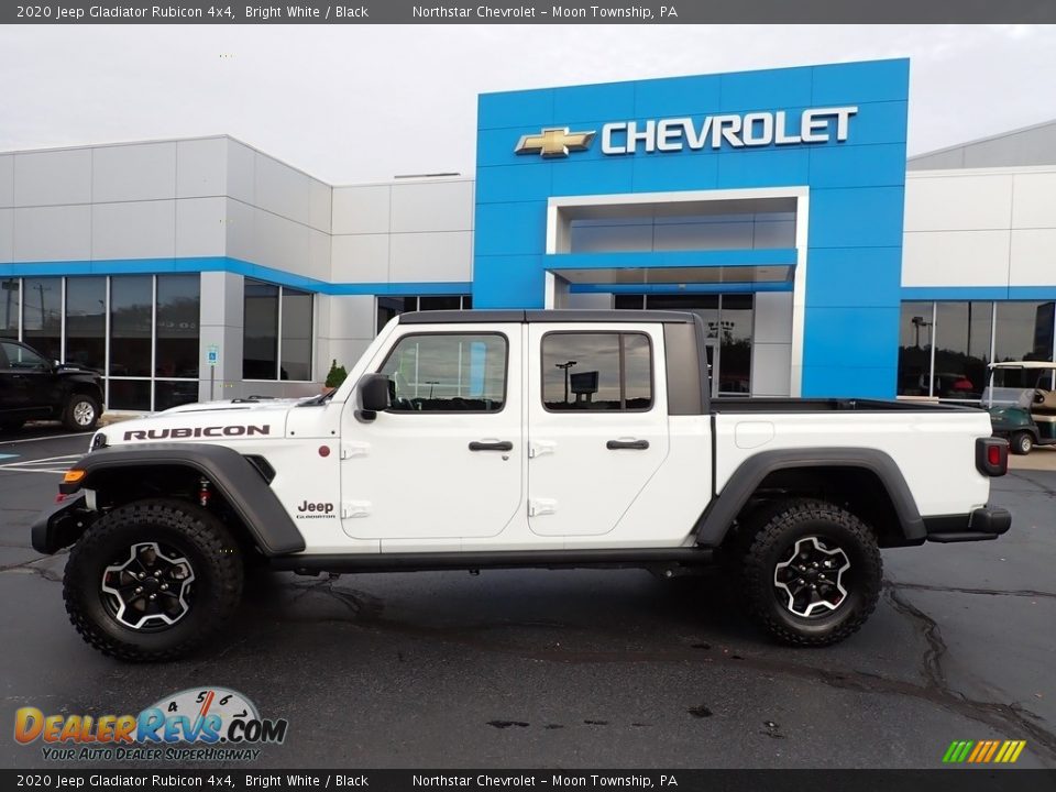 2020 Jeep Gladiator Rubicon 4x4 Bright White / Black Photo #3