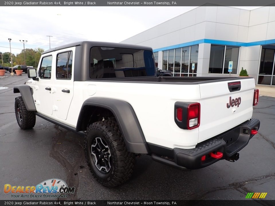 2020 Jeep Gladiator Rubicon 4x4 Bright White / Black Photo #4