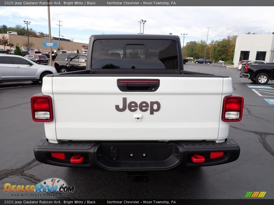 2020 Jeep Gladiator Rubicon 4x4 Bright White / Black Photo #6