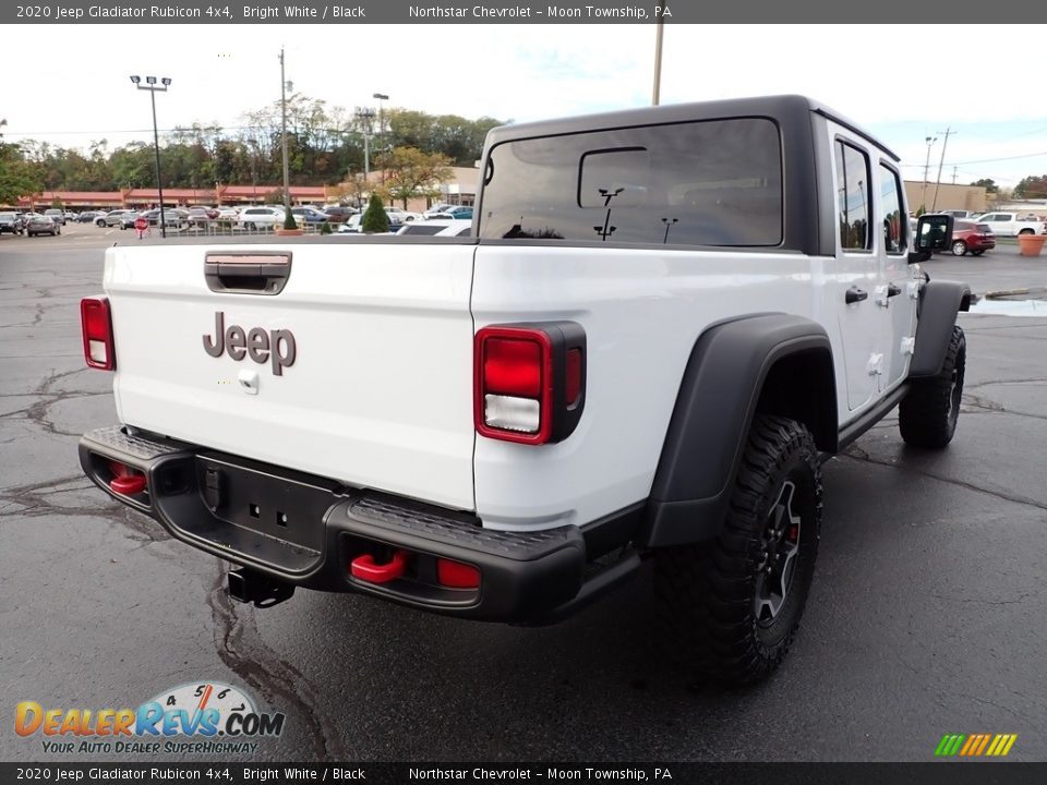 2020 Jeep Gladiator Rubicon 4x4 Bright White / Black Photo #7