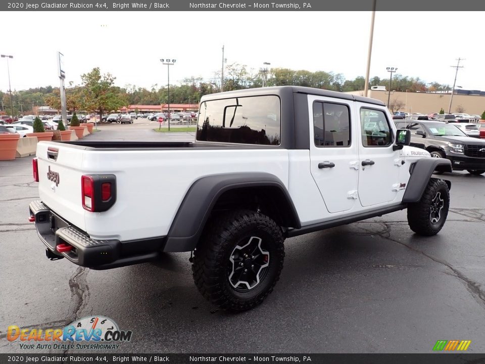 2020 Jeep Gladiator Rubicon 4x4 Bright White / Black Photo #8