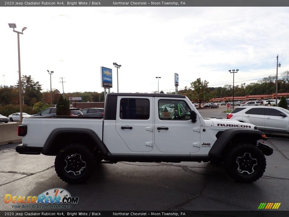 2020 Jeep Gladiator Rubicon 4x4 Bright White / Black Photo #9