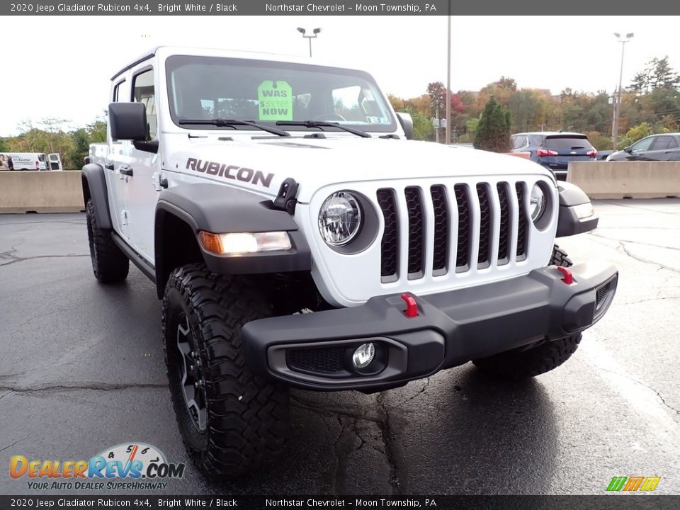 2020 Jeep Gladiator Rubicon 4x4 Bright White / Black Photo #11