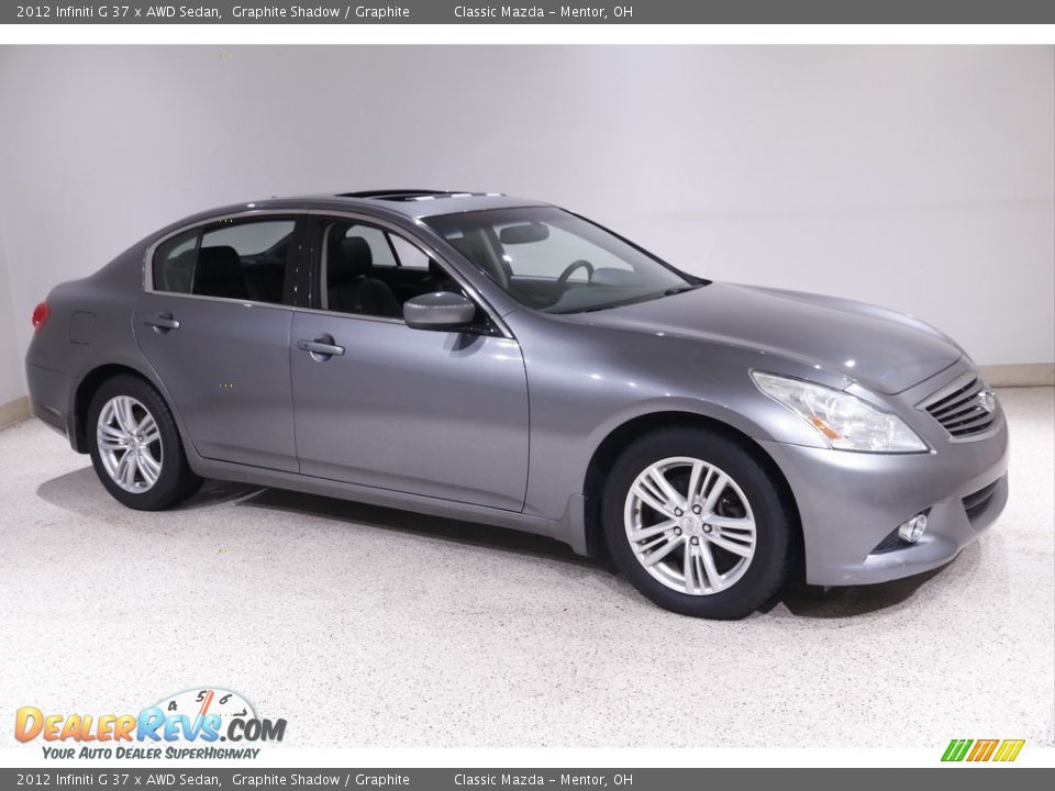 2012 Infiniti G 37 x AWD Sedan Graphite Shadow / Graphite Photo #1