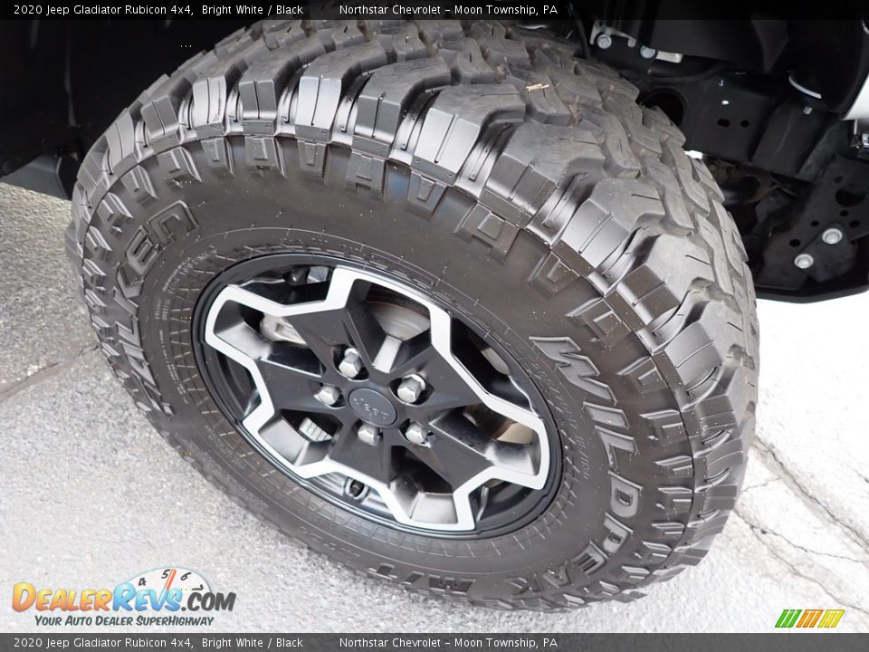 2020 Jeep Gladiator Rubicon 4x4 Bright White / Black Photo #13