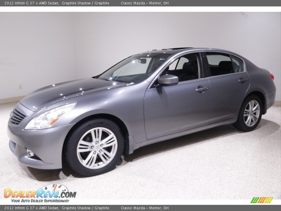2012 Infiniti G 37 x AWD Sedan Graphite Shadow / Graphite Photo #3