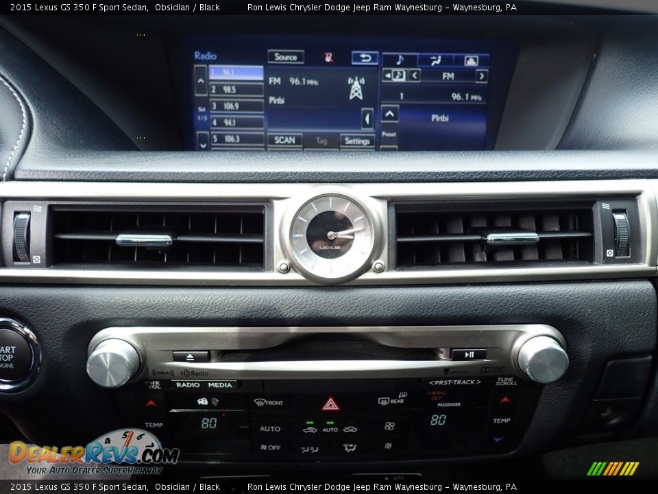 Controls of 2015 Lexus GS 350 F Sport Sedan Photo #19
