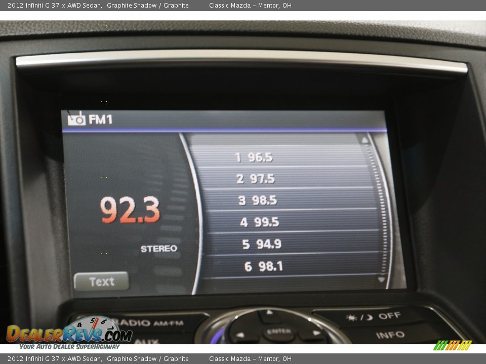 2012 Infiniti G 37 x AWD Sedan Graphite Shadow / Graphite Photo #10