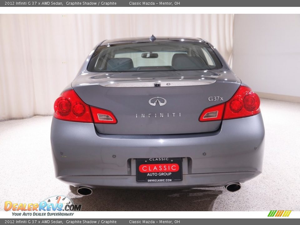 2012 Infiniti G 37 x AWD Sedan Graphite Shadow / Graphite Photo #18
