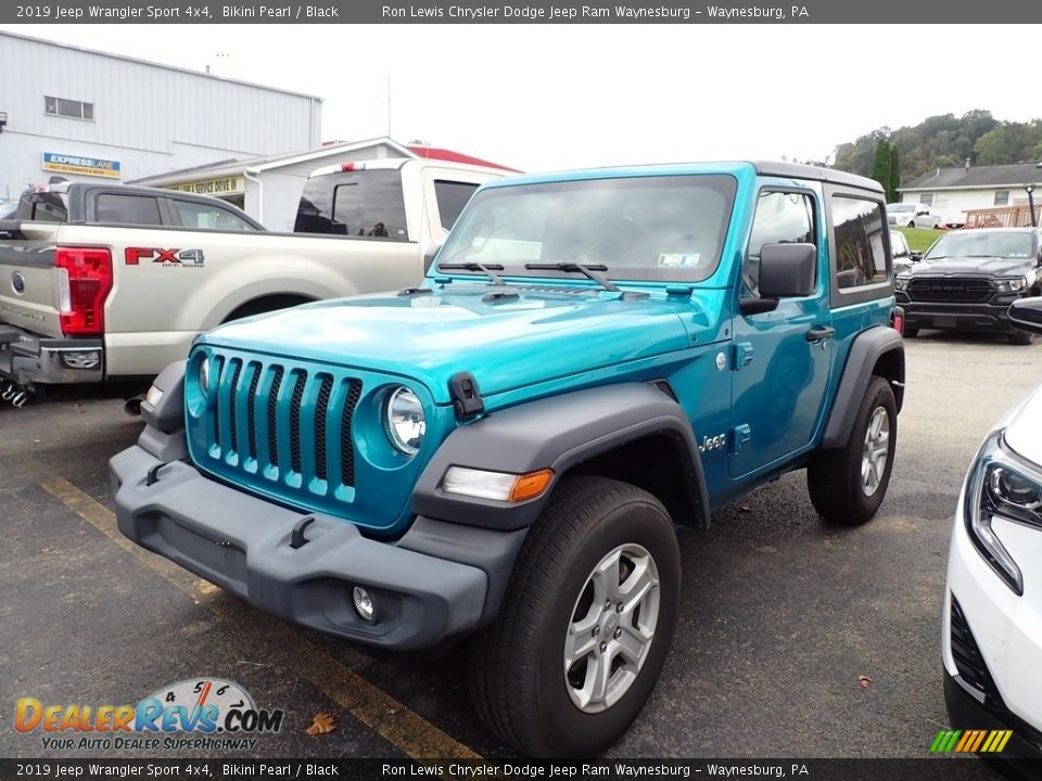 2019 Jeep Wrangler Sport 4x4 Bikini Pearl / Black Photo #1