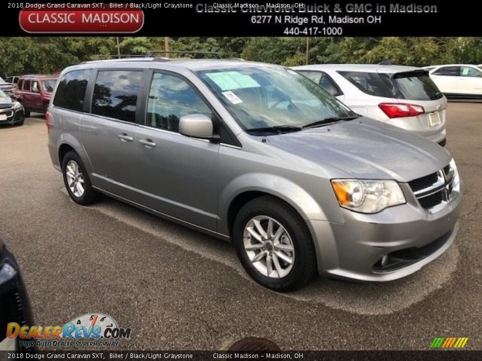 2018 Dodge Grand Caravan SXT Billet / Black/Light Graystone Photo #1