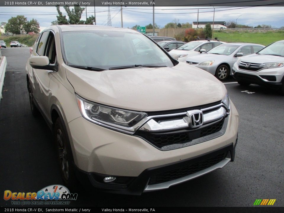 2018 Honda CR-V EX Sandstorm Metallic / Ivory Photo #7