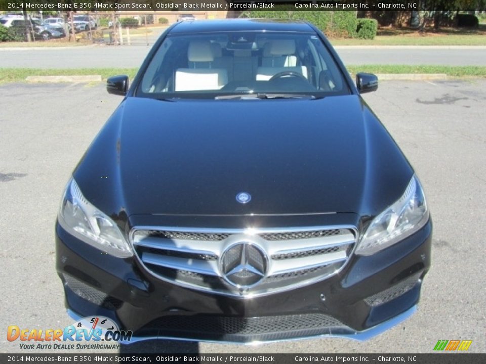 2014 Mercedes-Benz E 350 4Matic Sport Sedan Obsidian Black Metallic / Porcelain/Black Photo #5