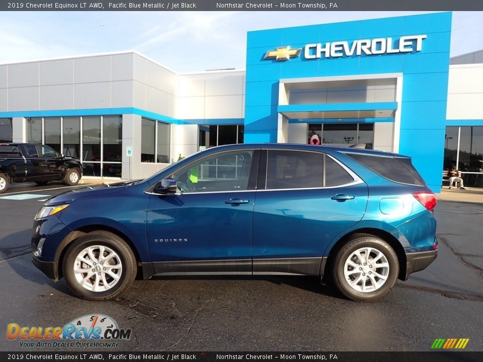 2019 Chevrolet Equinox LT AWD Pacific Blue Metallic / Jet Black Photo #3