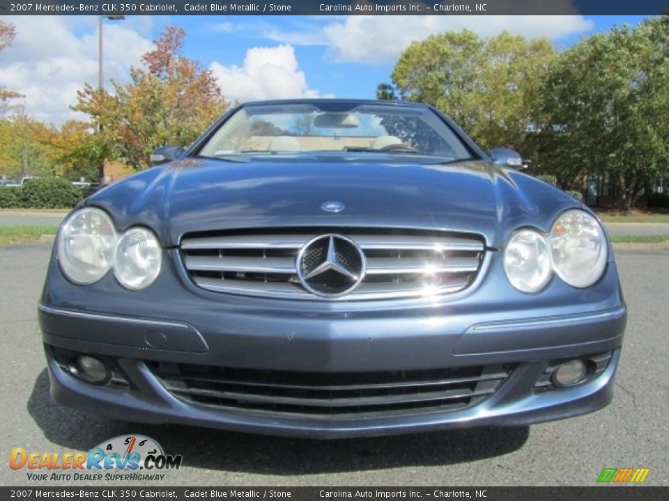 2007 Mercedes-Benz CLK 350 Cabriolet Cadet Blue Metallic / Stone Photo #3
