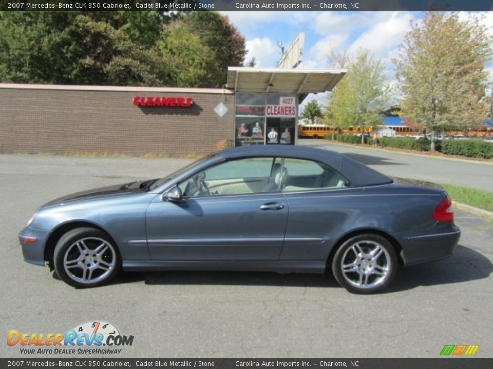 Cadet Blue Metallic 2007 Mercedes-Benz CLK 350 Cabriolet Photo #13