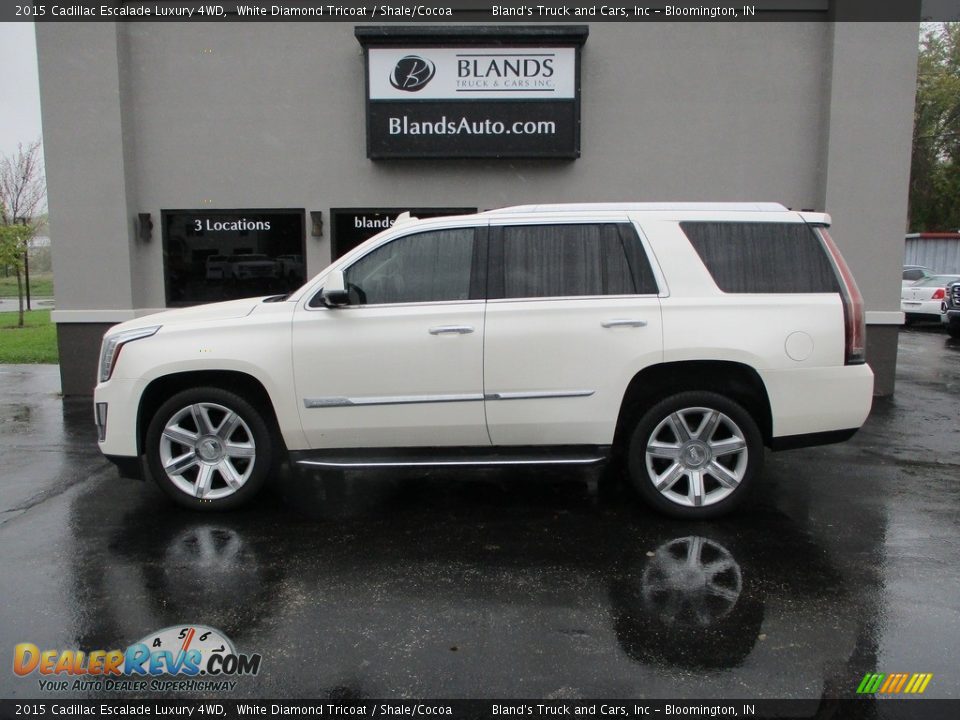 2015 Cadillac Escalade Luxury 4WD White Diamond Tricoat / Shale/Cocoa Photo #1