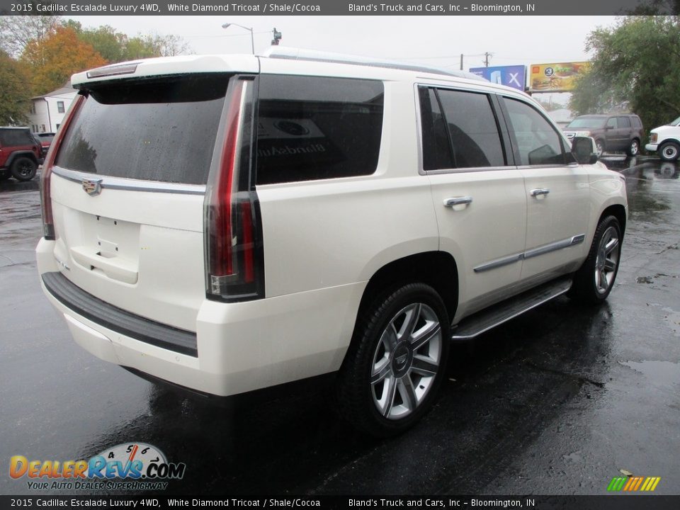 2015 Cadillac Escalade Luxury 4WD White Diamond Tricoat / Shale/Cocoa Photo #4