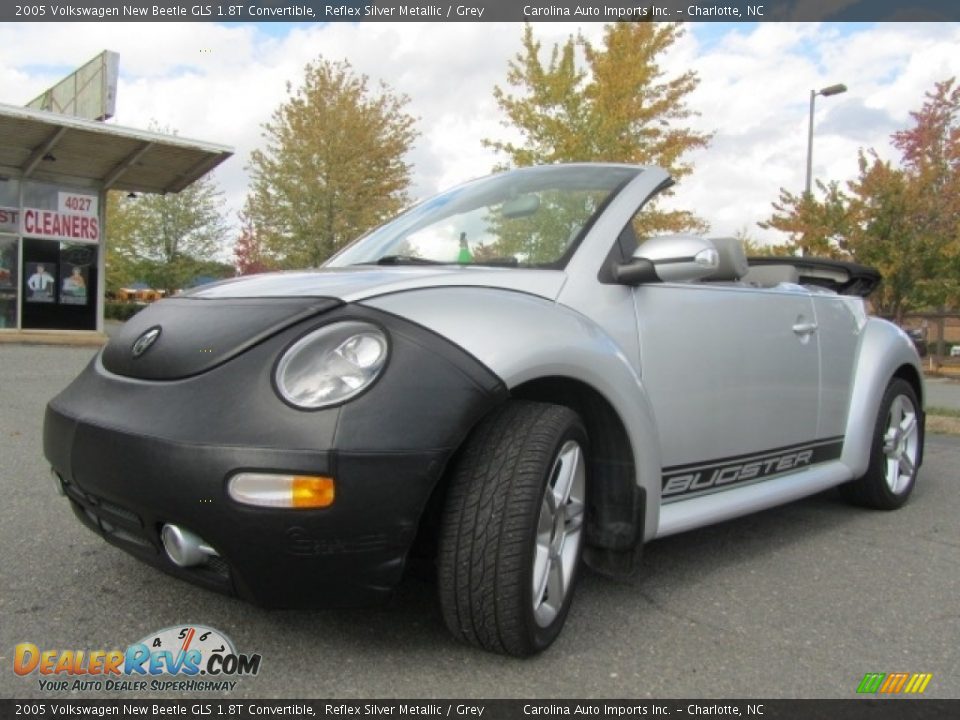 2005 Volkswagen New Beetle GLS 1.8T Convertible Reflex Silver Metallic / Grey Photo #6