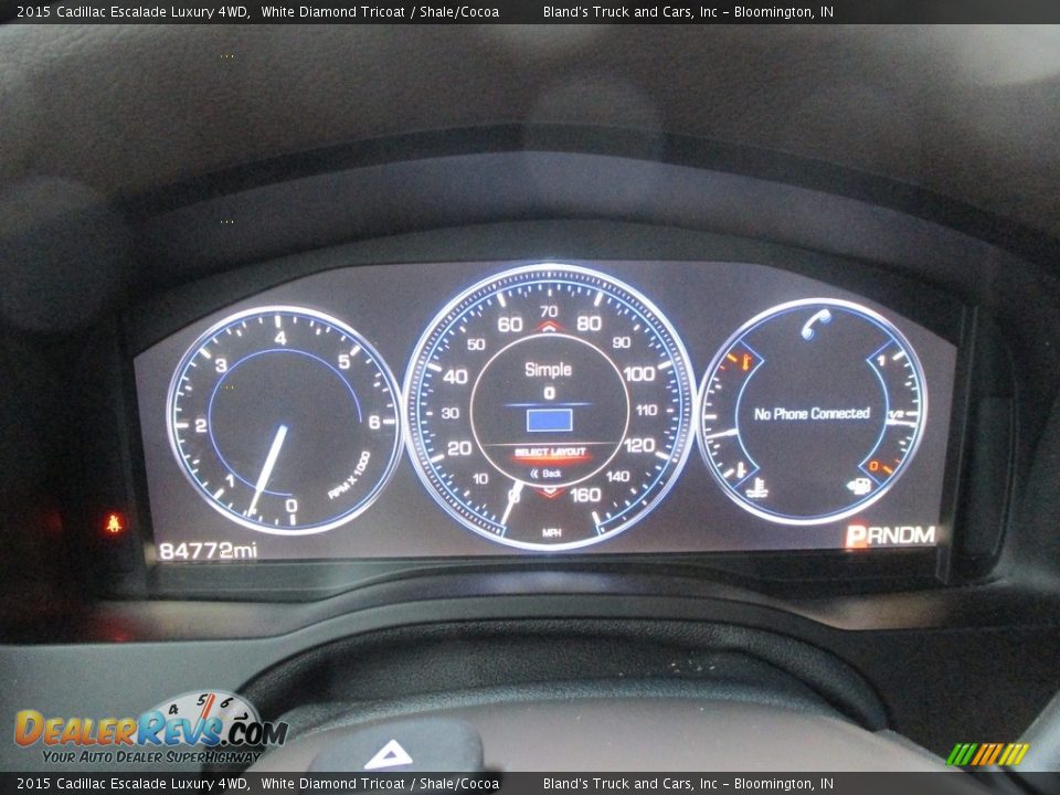 2015 Cadillac Escalade Luxury 4WD White Diamond Tricoat / Shale/Cocoa Photo #20