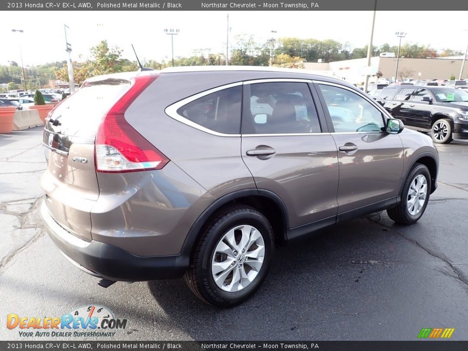 2013 Honda CR-V EX-L AWD Polished Metal Metallic / Black Photo #9