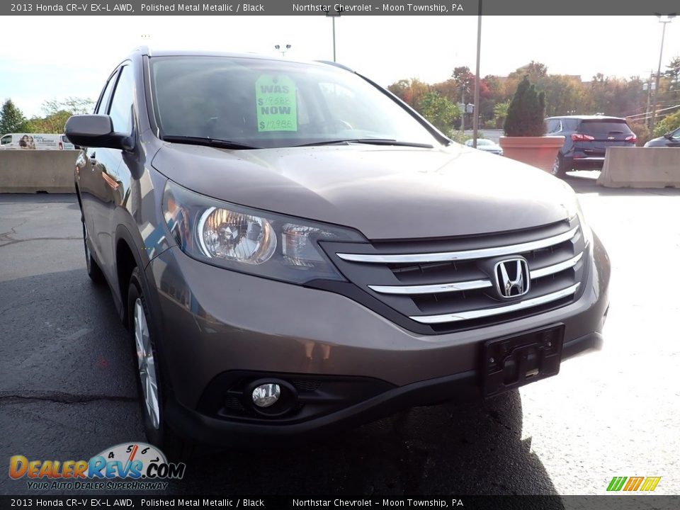 2013 Honda CR-V EX-L AWD Polished Metal Metallic / Black Photo #12