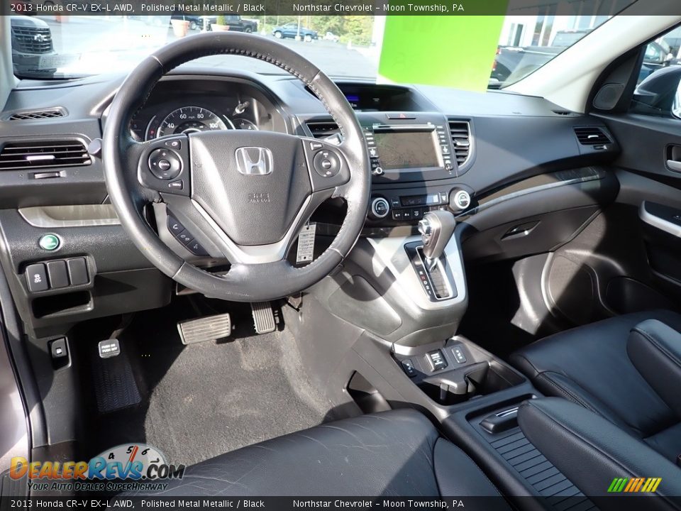 2013 Honda CR-V EX-L AWD Polished Metal Metallic / Black Photo #21