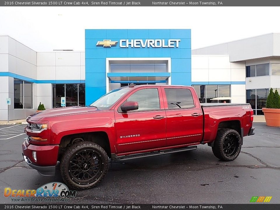 2016 Chevrolet Silverado 1500 LT Crew Cab 4x4 Siren Red Tintcoat / Jet Black Photo #1