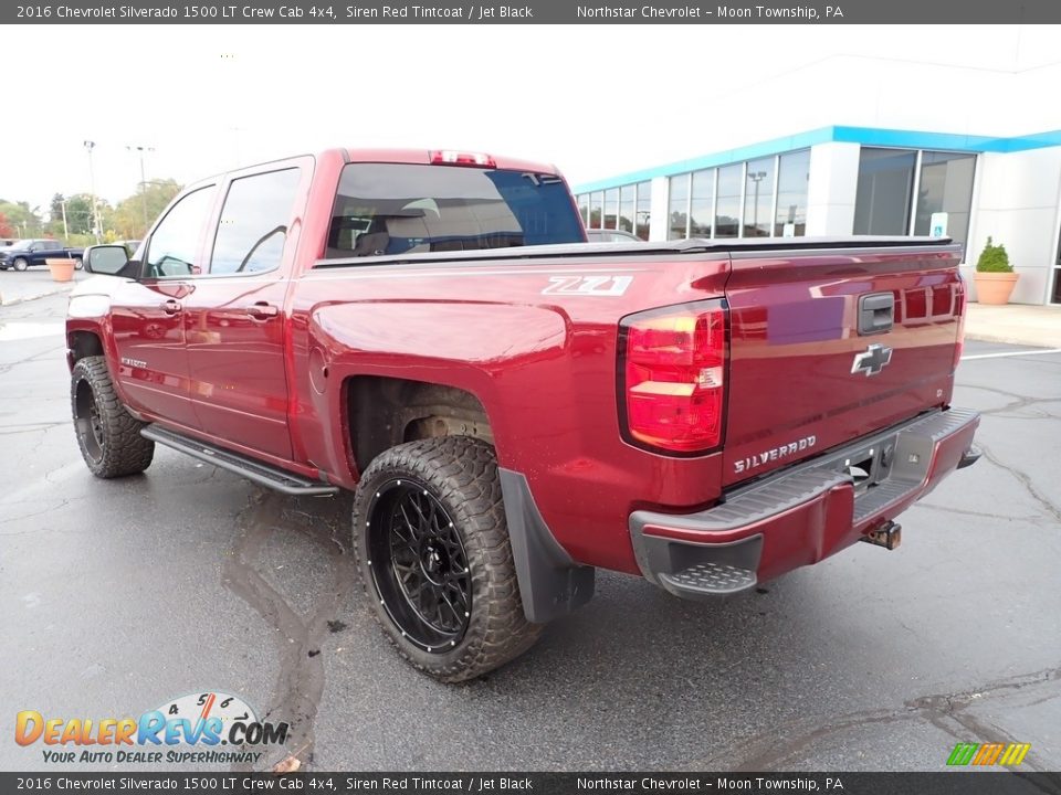 2016 Chevrolet Silverado 1500 LT Crew Cab 4x4 Siren Red Tintcoat / Jet Black Photo #4