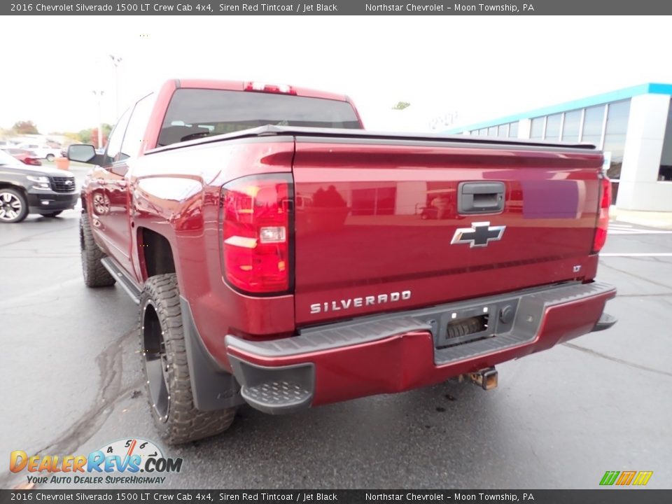 2016 Chevrolet Silverado 1500 LT Crew Cab 4x4 Siren Red Tintcoat / Jet Black Photo #5