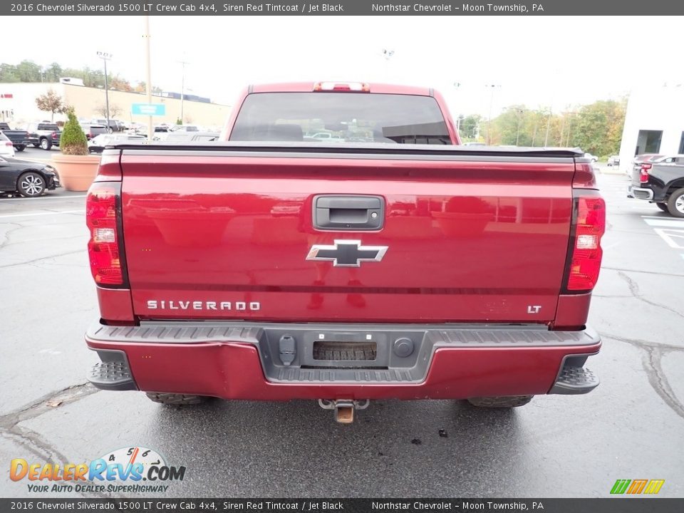 2016 Chevrolet Silverado 1500 LT Crew Cab 4x4 Siren Red Tintcoat / Jet Black Photo #6