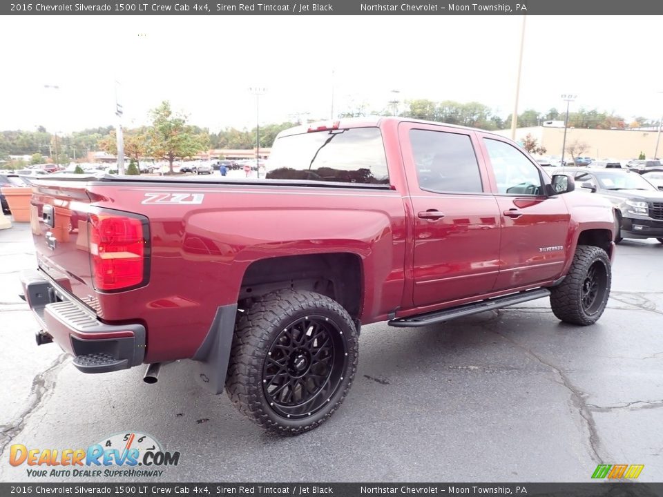 2016 Chevrolet Silverado 1500 LT Crew Cab 4x4 Siren Red Tintcoat / Jet Black Photo #8