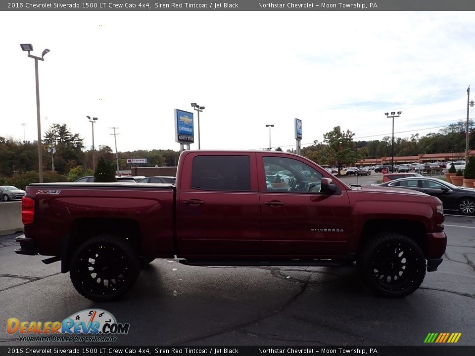 2016 Chevrolet Silverado 1500 LT Crew Cab 4x4 Siren Red Tintcoat / Jet Black Photo #9