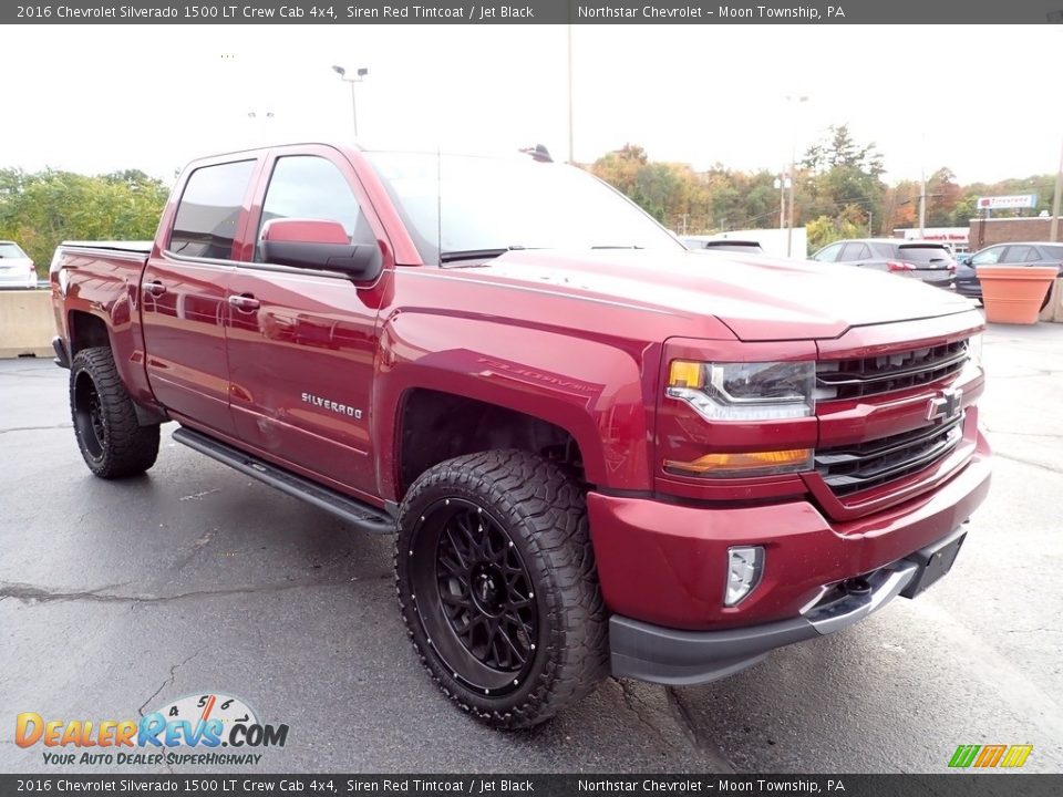 2016 Chevrolet Silverado 1500 LT Crew Cab 4x4 Siren Red Tintcoat / Jet Black Photo #10