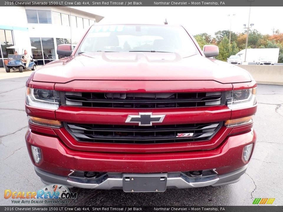 2016 Chevrolet Silverado 1500 LT Crew Cab 4x4 Siren Red Tintcoat / Jet Black Photo #12