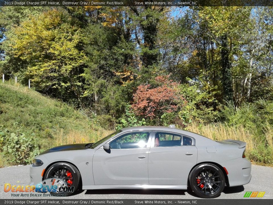 2019 Dodge Charger SRT Hellcat Destroyer Gray / Demonic Red/Black Photo #1