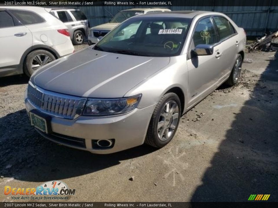 2007 Lincoln MKZ Sedan Silver Birch Metallic / Sand Photo #2