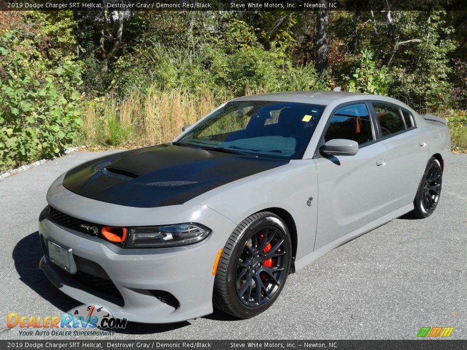 2019 Dodge Charger SRT Hellcat Destroyer Gray / Demonic Red/Black Photo #2