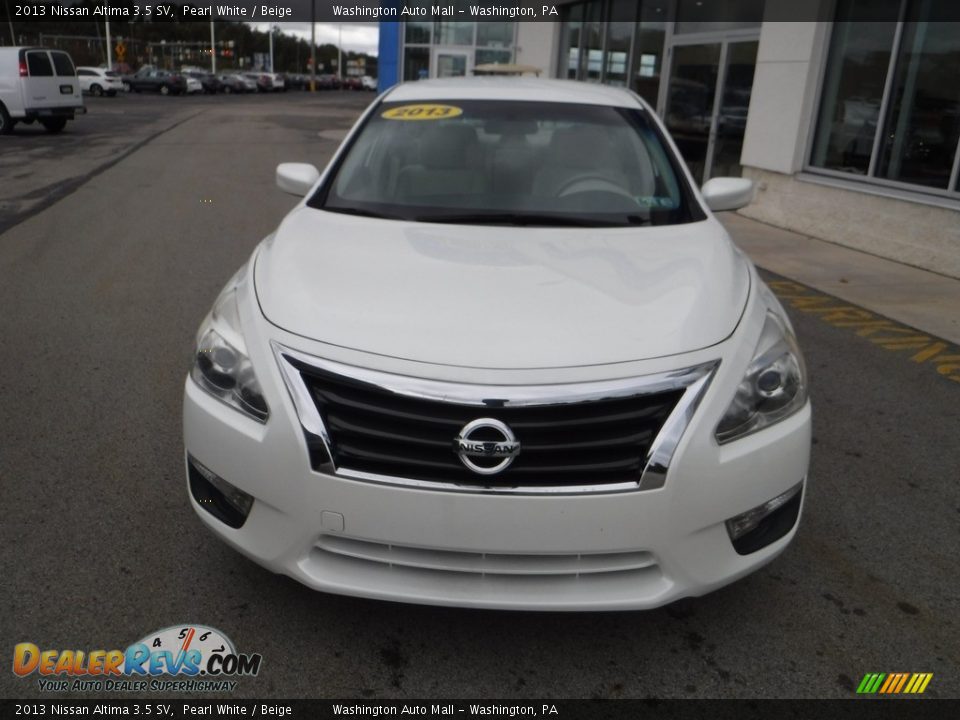 2013 Nissan Altima 3.5 SV Pearl White / Beige Photo #4