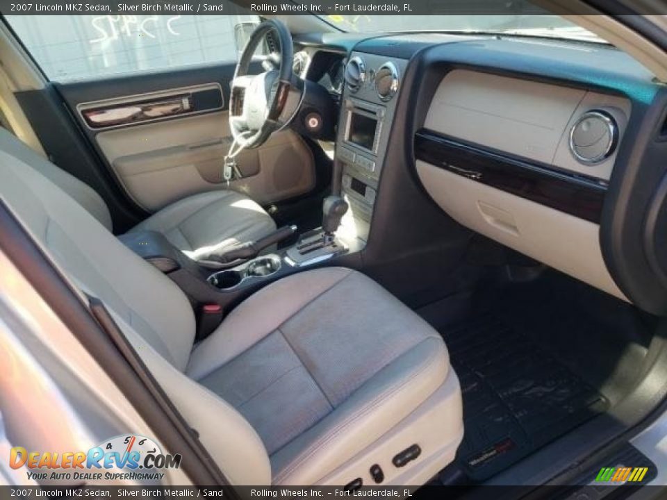 2007 Lincoln MKZ Sedan Silver Birch Metallic / Sand Photo #4