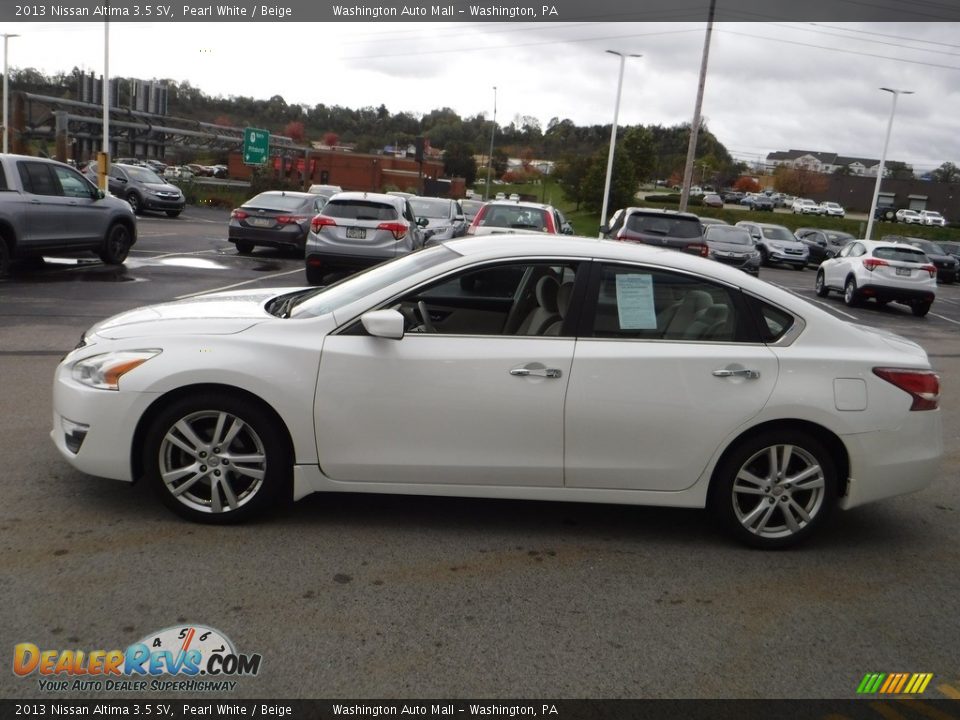 2013 Nissan Altima 3.5 SV Pearl White / Beige Photo #6