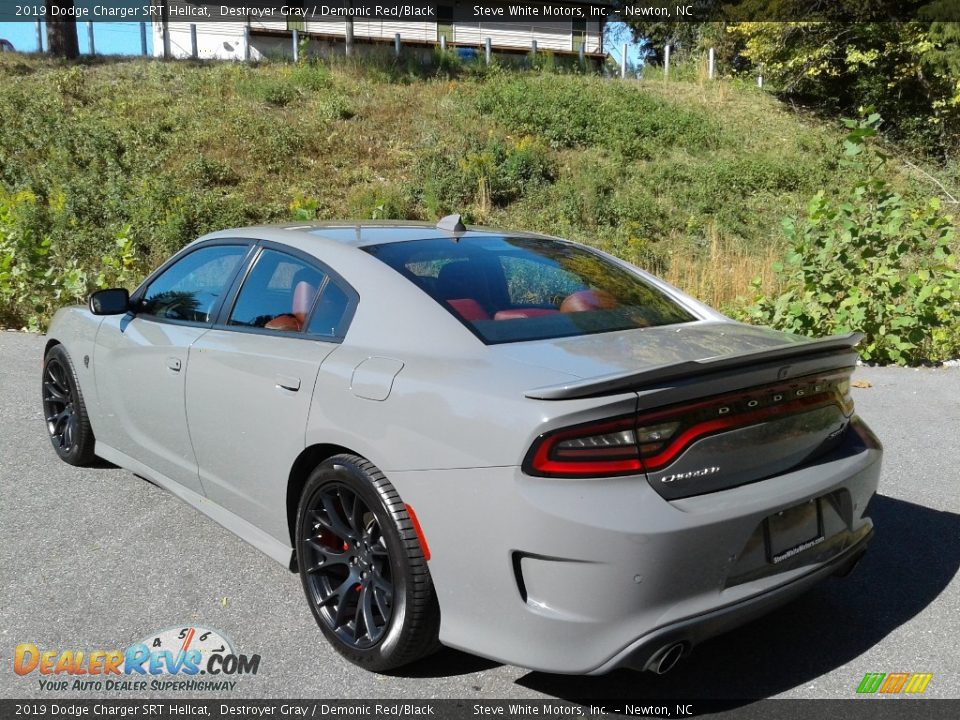 2019 Dodge Charger SRT Hellcat Destroyer Gray / Demonic Red/Black Photo #8