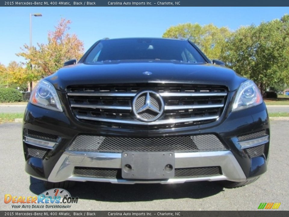 2015 Mercedes-Benz ML 400 4Matic Black / Black Photo #4