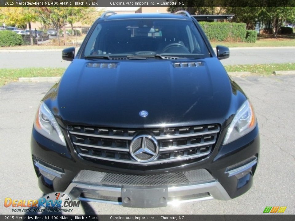 2015 Mercedes-Benz ML 400 4Matic Black / Black Photo #5