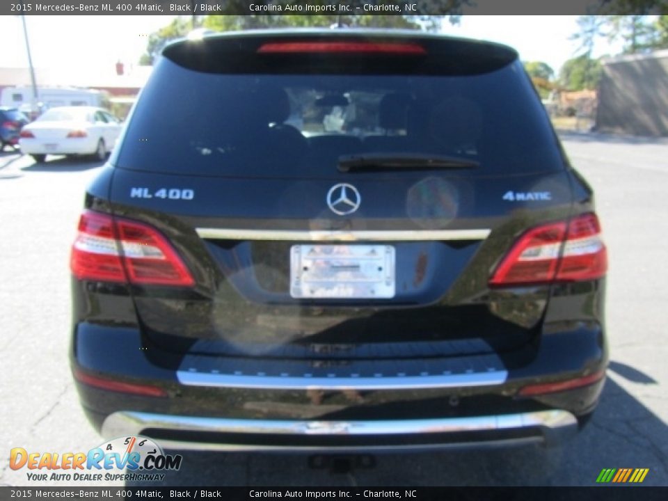 2015 Mercedes-Benz ML 400 4Matic Black / Black Photo #9