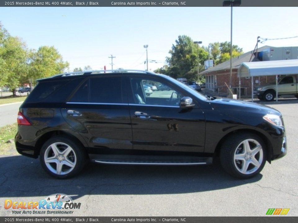 2015 Mercedes-Benz ML 400 4Matic Black / Black Photo #11