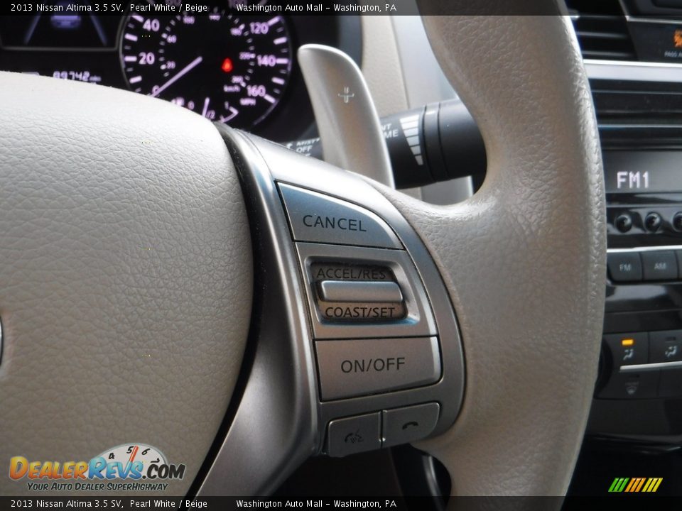 2013 Nissan Altima 3.5 SV Pearl White / Beige Photo #21